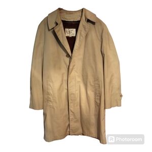 Men's vintage English Square trench coat